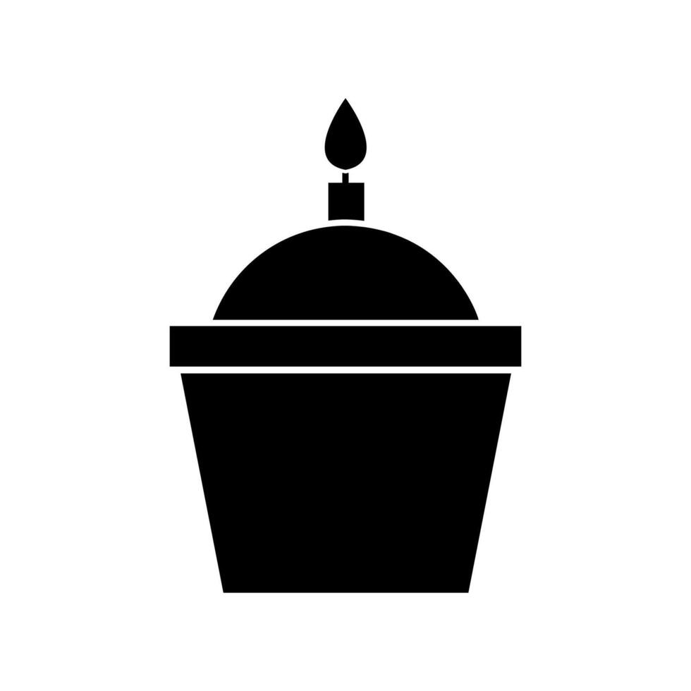 Cupcake illustriert auf Weiß Hintergrund vektor