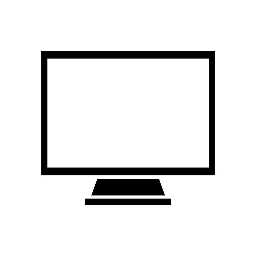 Computer auf weißem Hintergrund dargestellt vektor