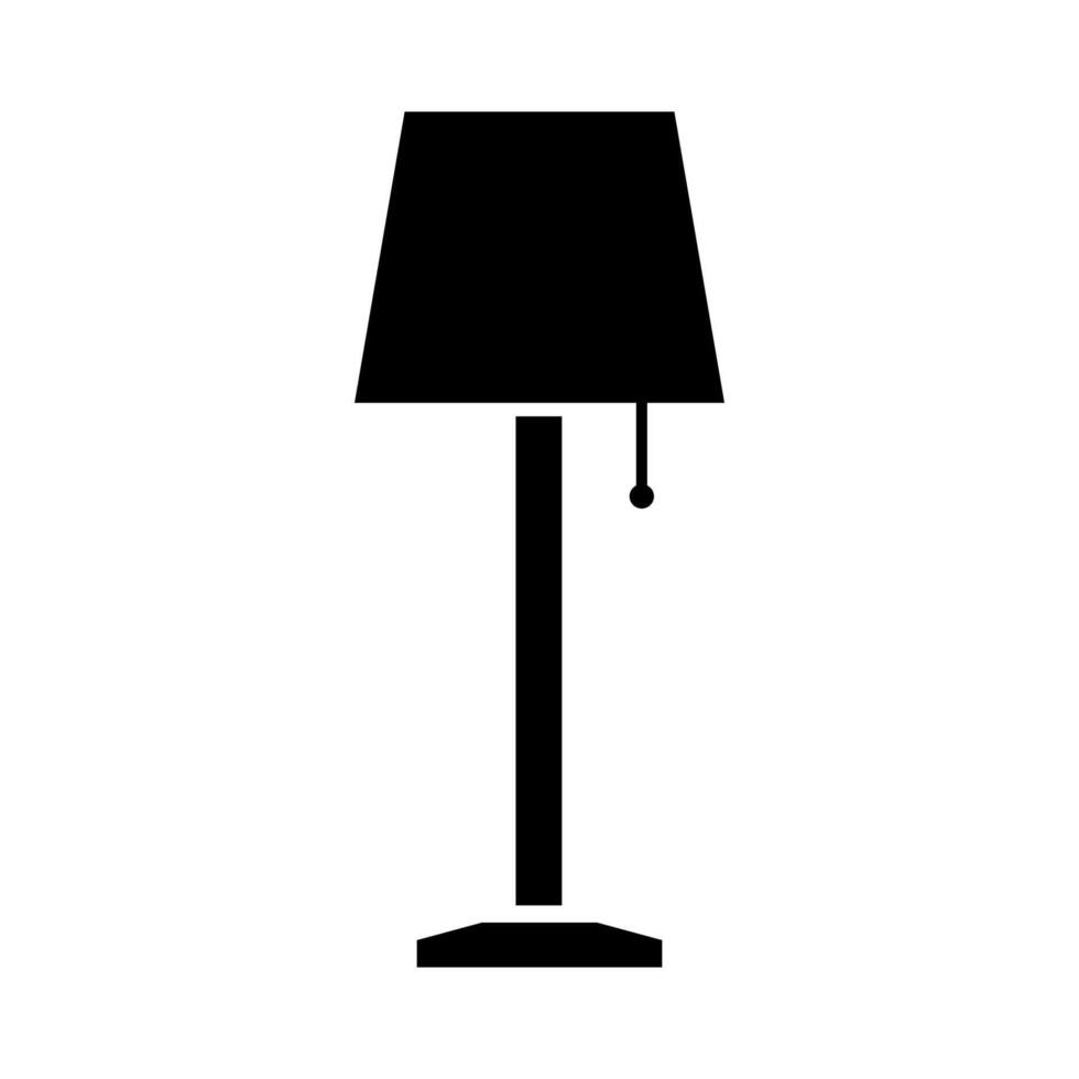 Fußboden Lampe illustriert auf Weiß Hintergrund vektor