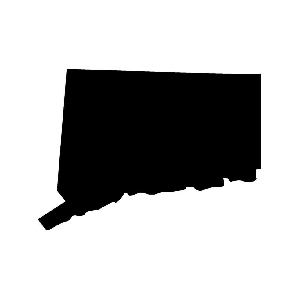 Connecticut Karte illustriert auf Weiß Hintergrund vektor