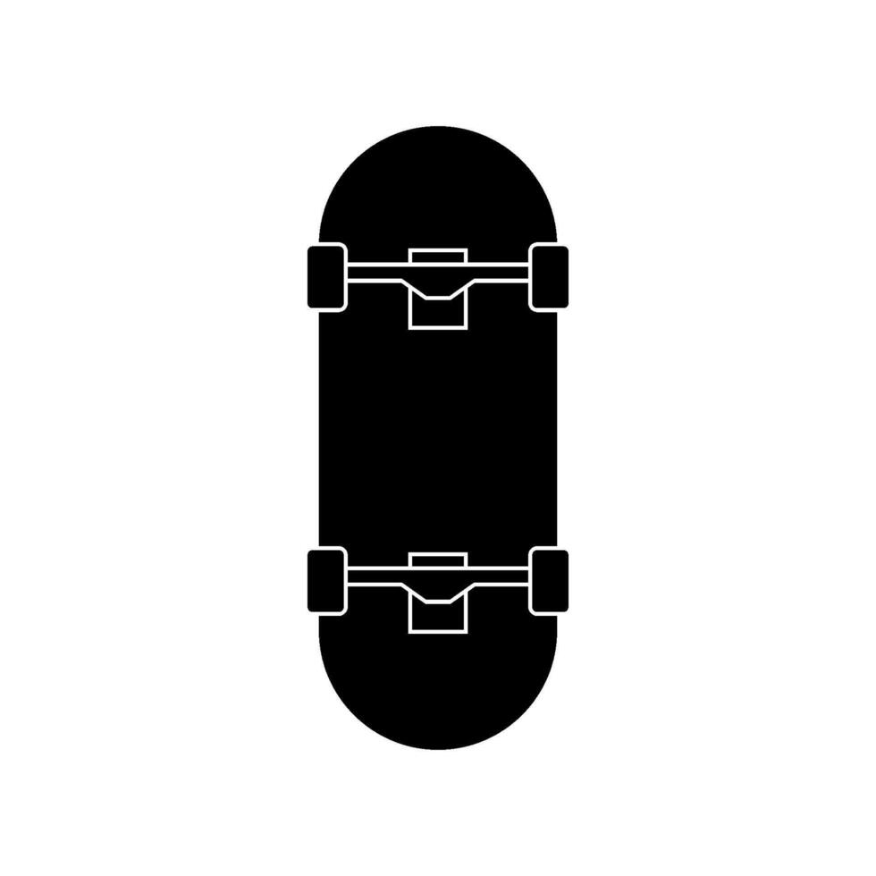 skateboard illustrerade på vit bakgrund vektor