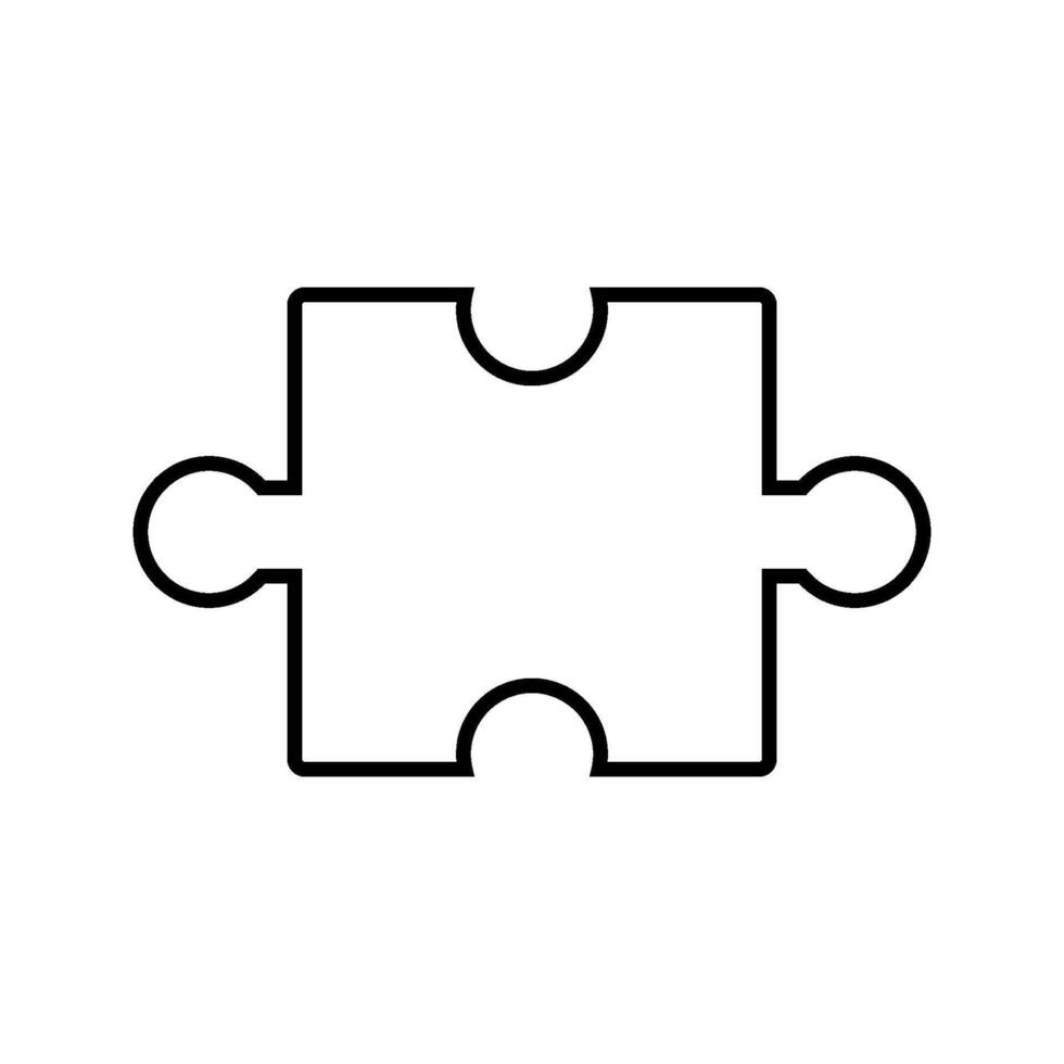 illustriert Puzzle auf Weiß Hintergrund vektor