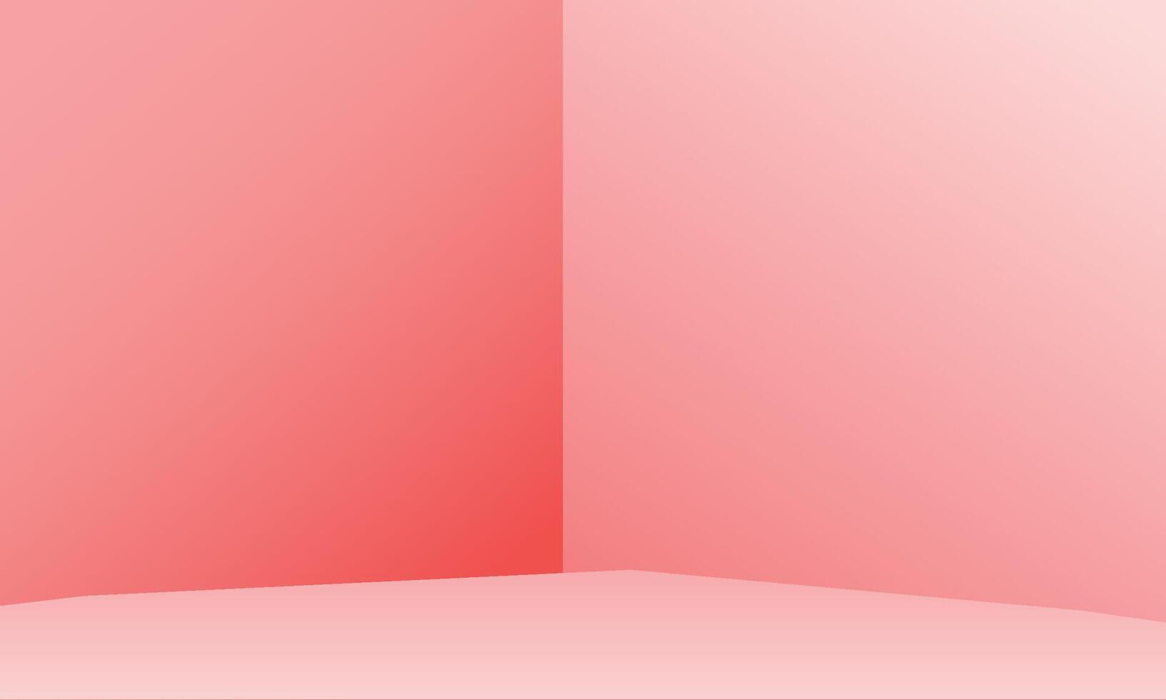 minimal Innere Studio Licht zum Produkt Präsentation auf rot Hintergrund vektor