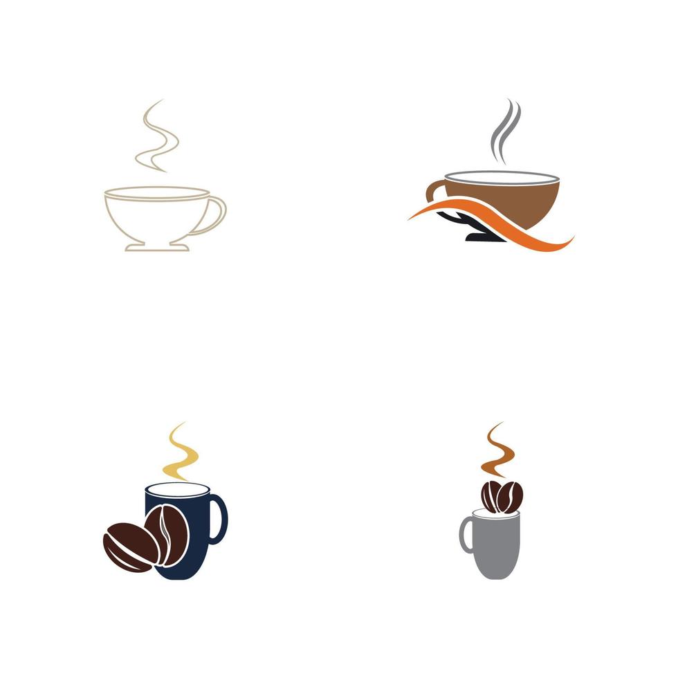 Coffee-Shop-Logo-Symbol-Vorlage-Design-Vektor-Illustration vektor