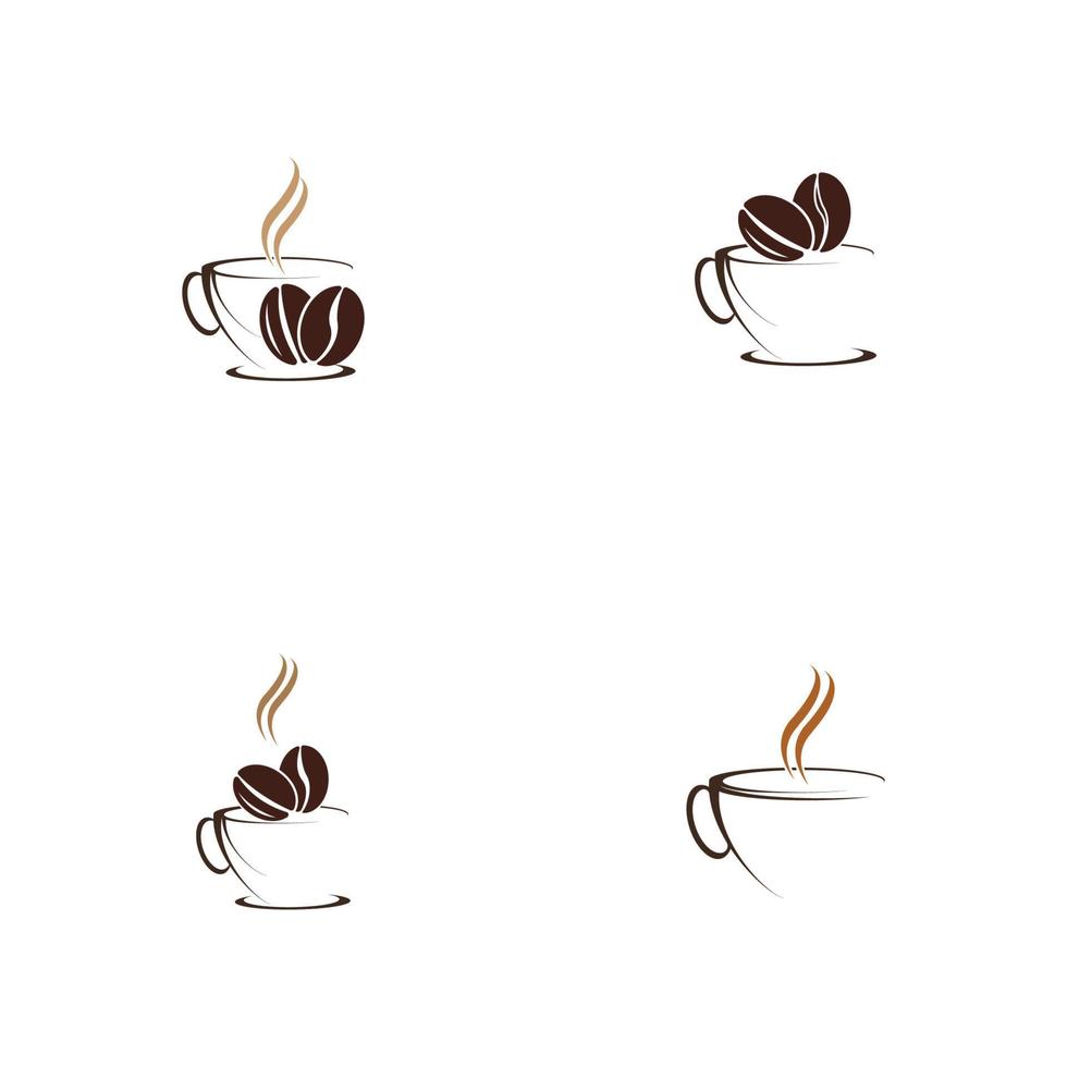 Coffee-Shop-Logo-Symbol-Vorlage-Design-Vektor-Illustration vektor