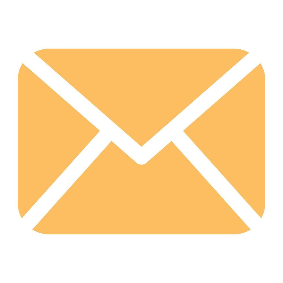 Vektor Email Zeichen Illustration auf Weiß Hintergrund