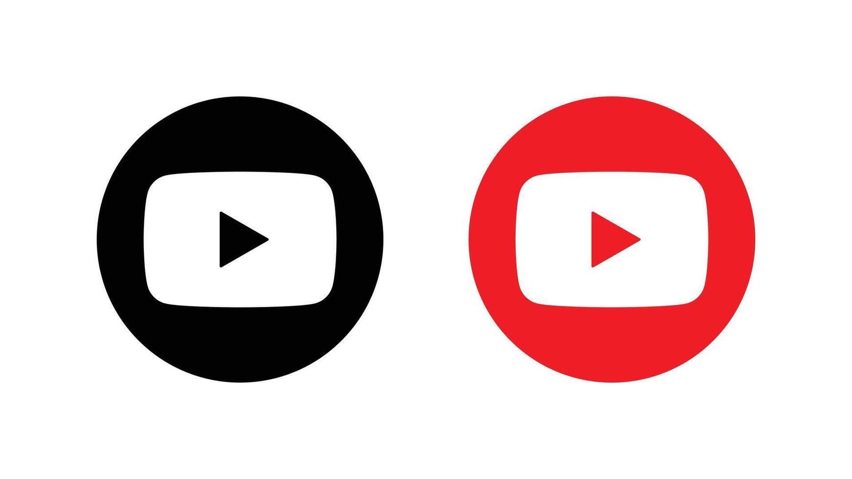 Youtube Logo. Youtube Sozial Medien Symbol. vektor
