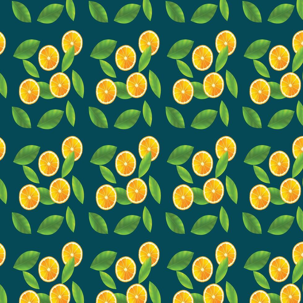 sömlös citrus- vektor mönster på randig bakgrund. hand dragen illustration med citroner.
