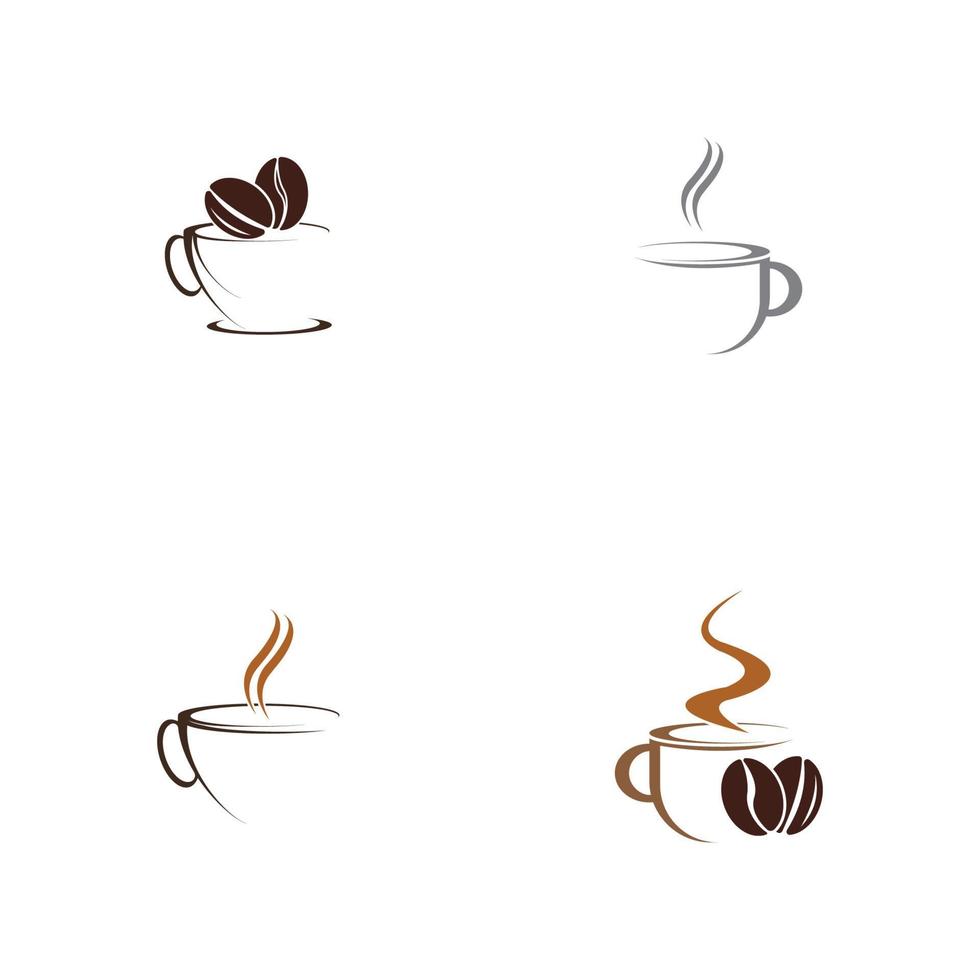 Coffee-Shop-Logo-Symbol-Vorlage-Design-Vektor-Illustration vektor