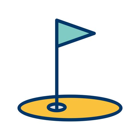 Golf-Ikonen-Vektor-Illustration vektor