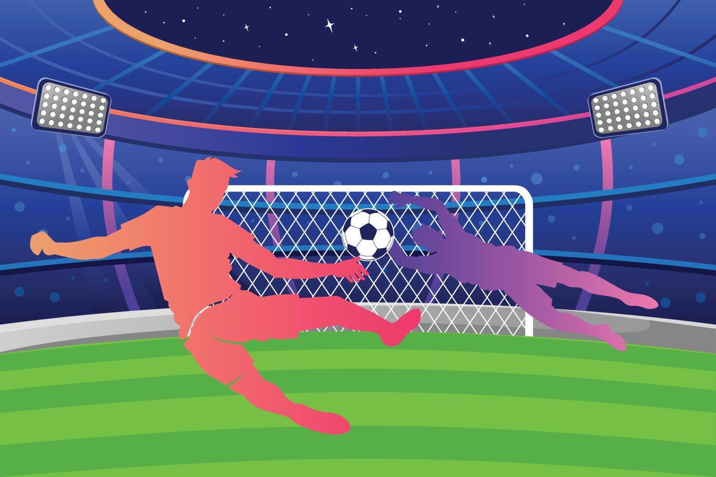 Fußball und Fußball Spieler Mann Illustration Logo Vektor