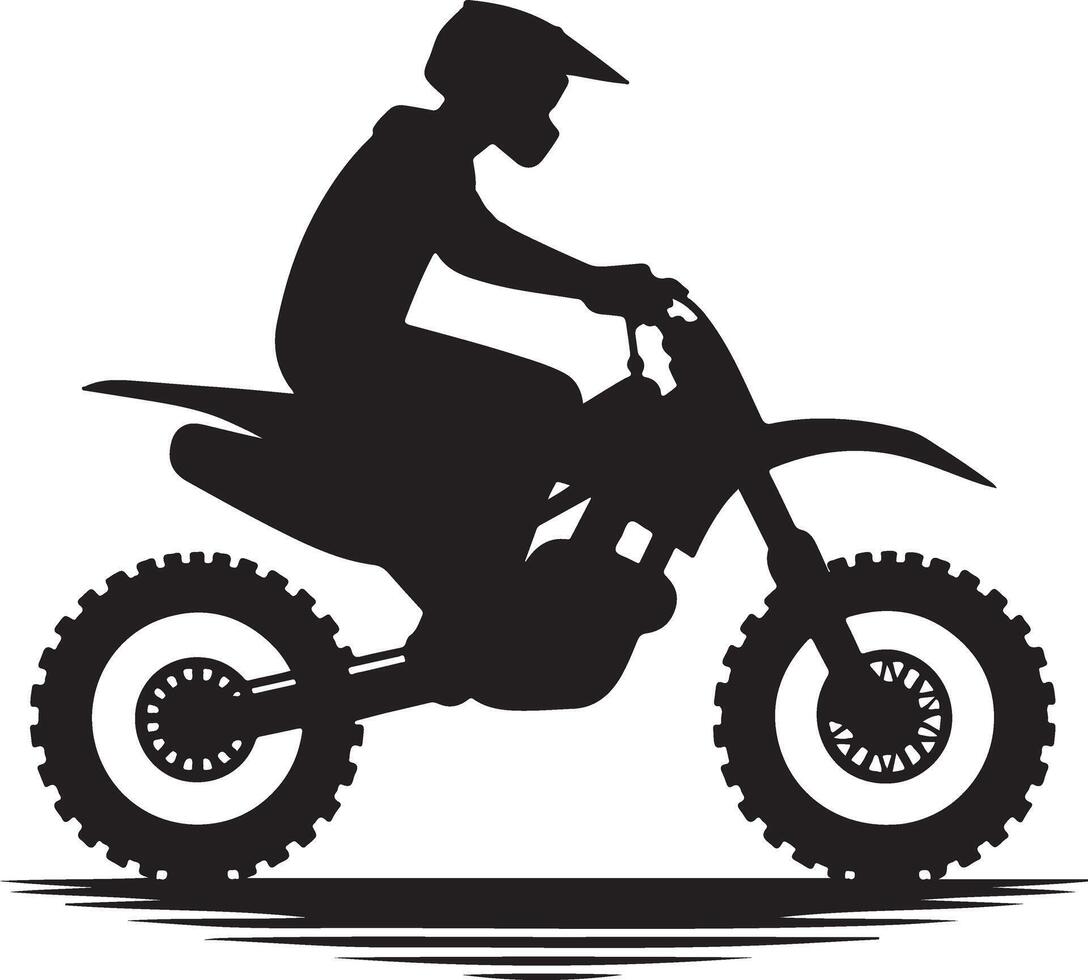 minimal Motorrad Fahrer Vektor Silhouette schwarz Farbe, Weiß Hintergrund