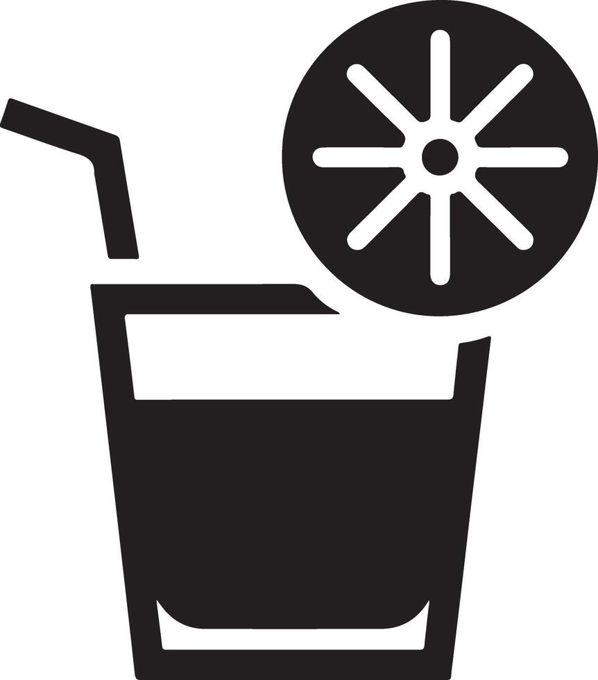 citron- dryck glas ikon, symbol, ClipArt, svart Färg silhuett, vit bakgrund 14 vektor