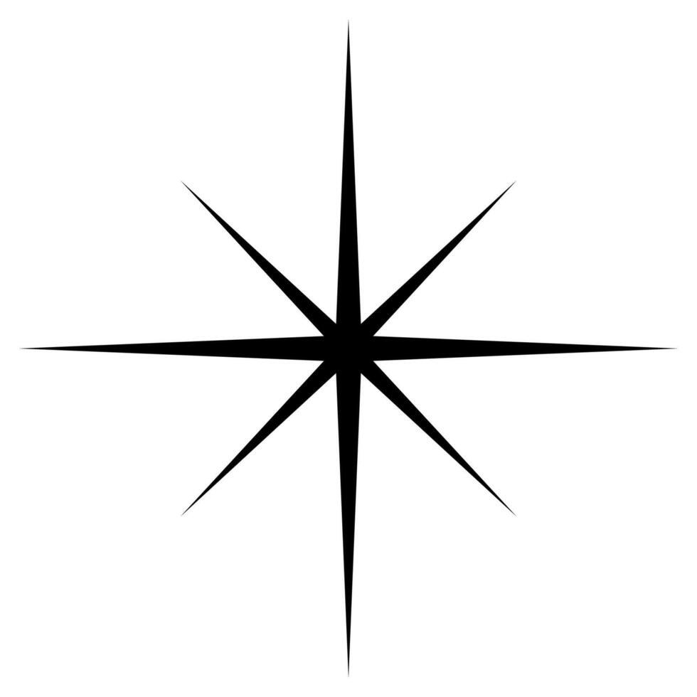 Symbol scheinen Stern, scheinen Reinheit Glanz, Star Dekoration vektor