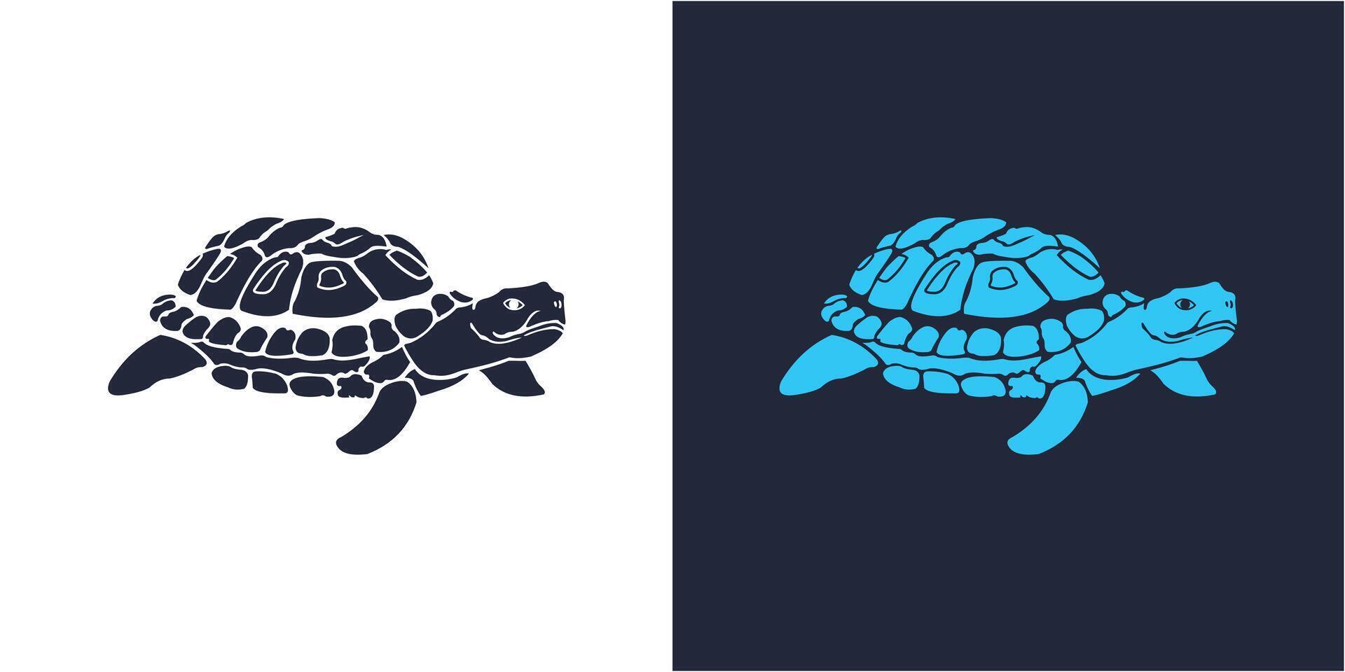Schildkröte Vektor Logo Design Illustration