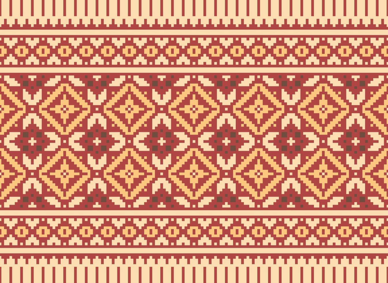 ein schön geometrisch ethnisch orientalisch Muster traditionell auf Weiß Hintergrund.aztec Stil, Stickerei, abstrakt, Vektor, Illustration.design zum Textur, Stoff, Kleidung, Verpackung, Dekoration, Teppich, Druck. vektor