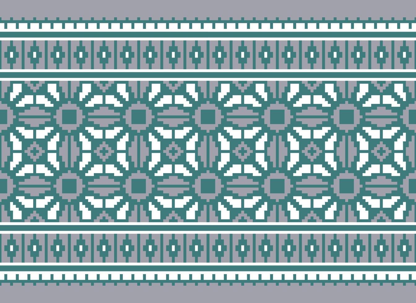 etnisk geometrisk tyg mönster korsa stitch.ikat broderi etnisk orientalisk pixel mönster blå bakgrund. abstrakt, vektor, illustration. textur, kläder, ram, dekoration, motiv, siden tapet. vektor