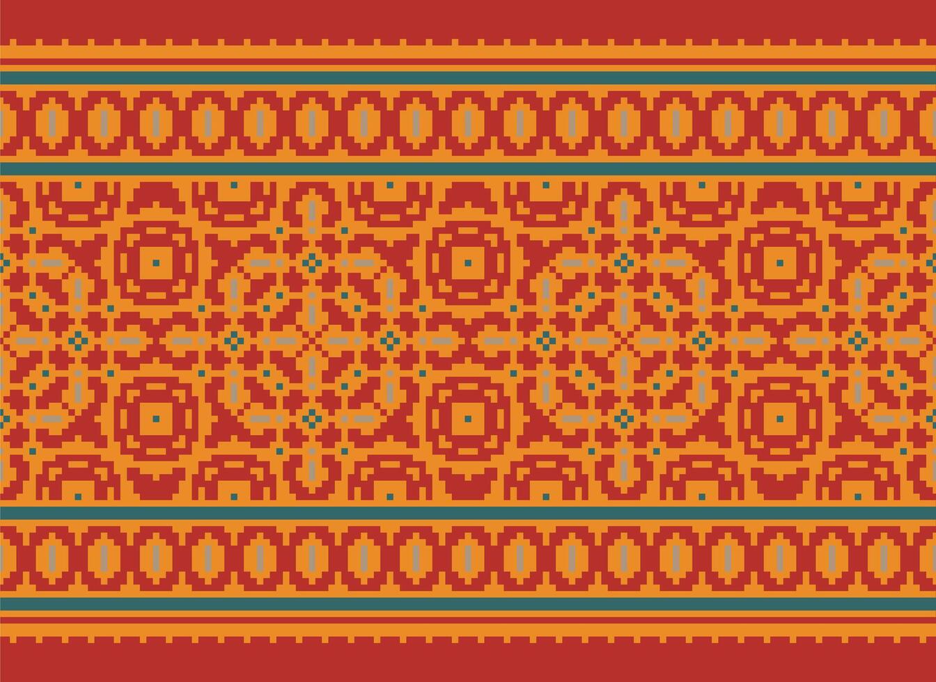 ein schön geometrisch ethnisch orientalisch Muster traditionell auf Weiß Hintergrund.aztec Stil, Stickerei, abstrakt, Vektor, Illustration.design zum Textur, Stoff, Kleidung, Verpackung, Dekoration, Teppich, Druck. vektor