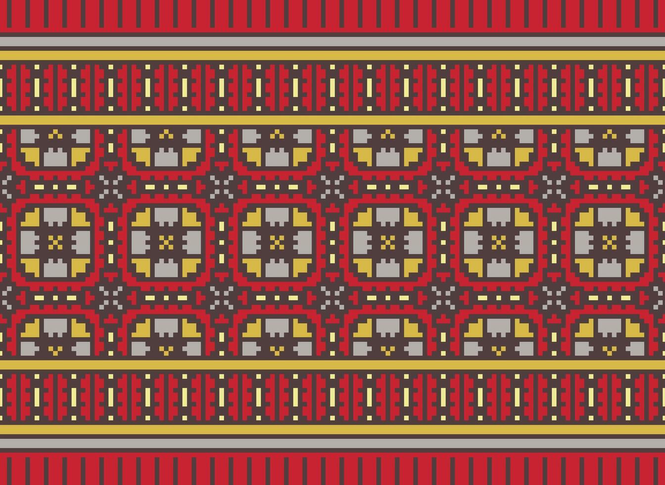 ein schön geometrisch ethnisch orientalisch Muster traditionell auf Weiß Hintergrund.aztec Stil, Stickerei, abstrakt, Vektor, Illustration.design zum Textur, Stoff, Kleidung, Verpackung, Dekoration, Teppich, Druck. vektor