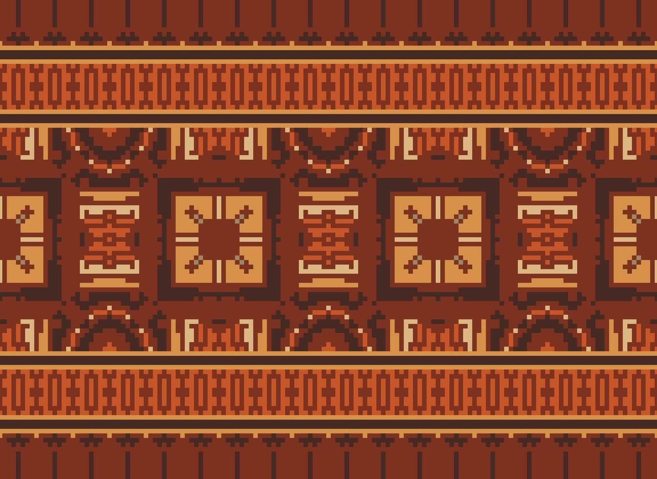 pixel etnisk mönster vektor bakgrund. sömlös mönster traditionell, design för bakgrund, tapet, batik, tyg, matta, Kläder, omslag, och textil.etnisk mönster vektor illustration.