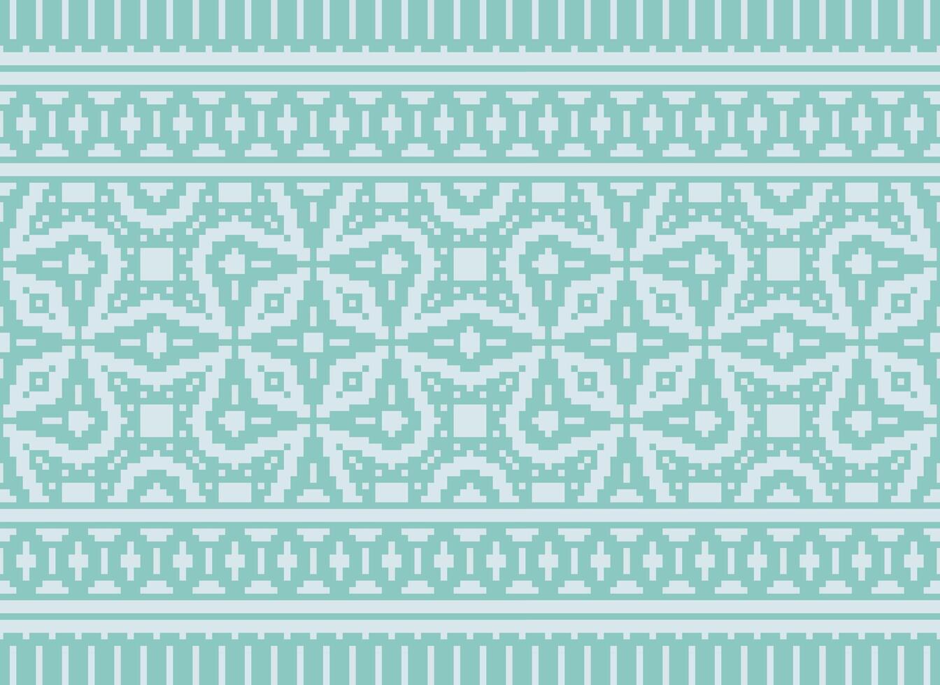 geometrisk mönster av modern eleganta textur. gränser i de form av en pixel prydnad för broderi, keramisk plattor och textil- interiör design element. sömlös illustration vektor