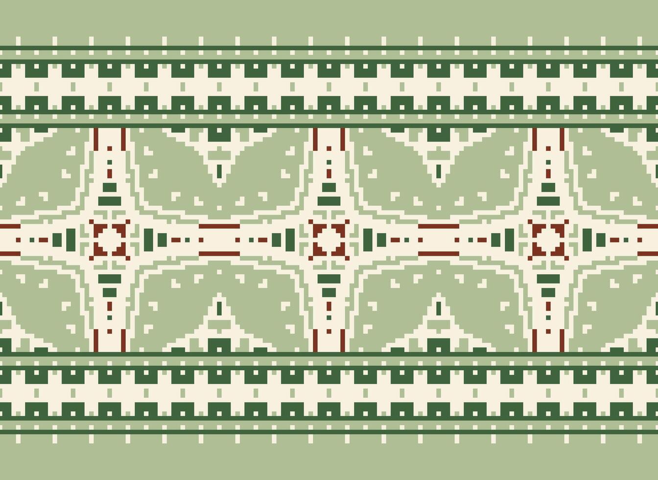 ethnisch geometrisch Stoff Muster Kreuz Stich.ikat Stickerei ethnisch orientalisch Pixel Muster Blau Hintergrund. abstrakt, vektor, illustration. Textur, Kleidung, Rahmen, Dekoration, Motive, Seide Hintergrund. vektor