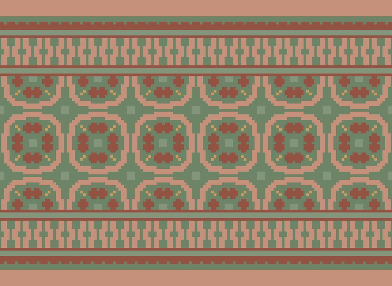 pixel etnisk mönster vektor bakgrund. sömlös mönster traditionell, design för bakgrund, tapet, batik, tyg, matta, Kläder, omslag, och textil.etnisk mönster vektor illustration.