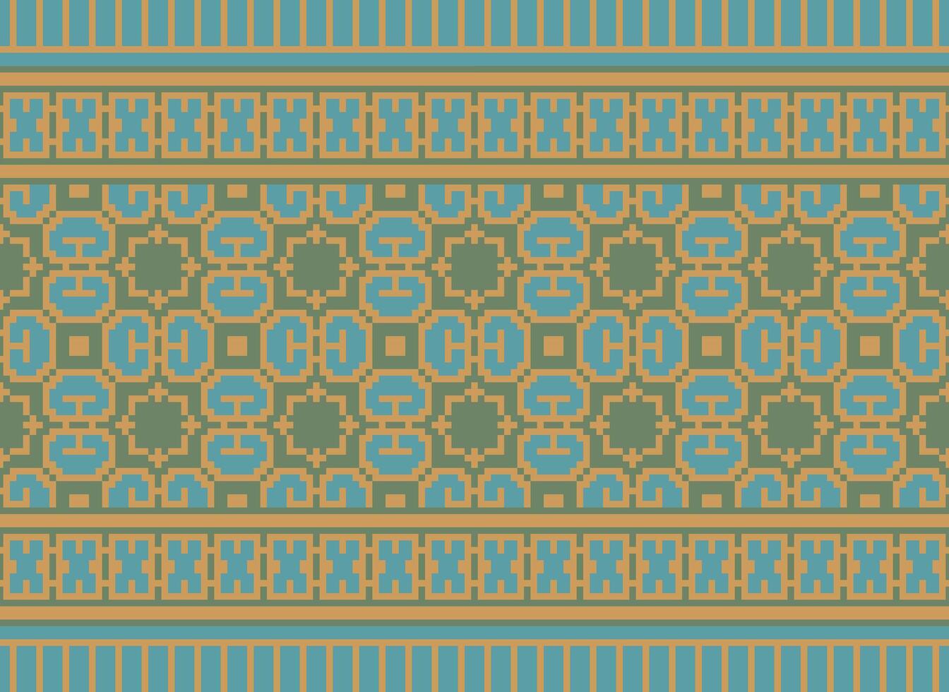 pixel etnisk mönster vektor bakgrund. sömlös mönster traditionell, design för bakgrund, tapet, batik, tyg, matta, Kläder, omslag, och textil.etnisk mönster vektor illustration.