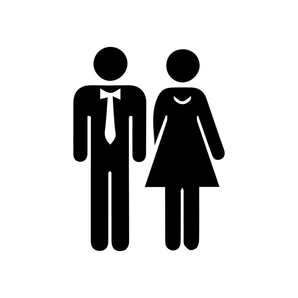 Mädchen und Jungs Toilette unterzeichnen. Männer und Frauen Toilette Symbol. Toilette Symbol Zeichen Symbol. Vektor Illustration.