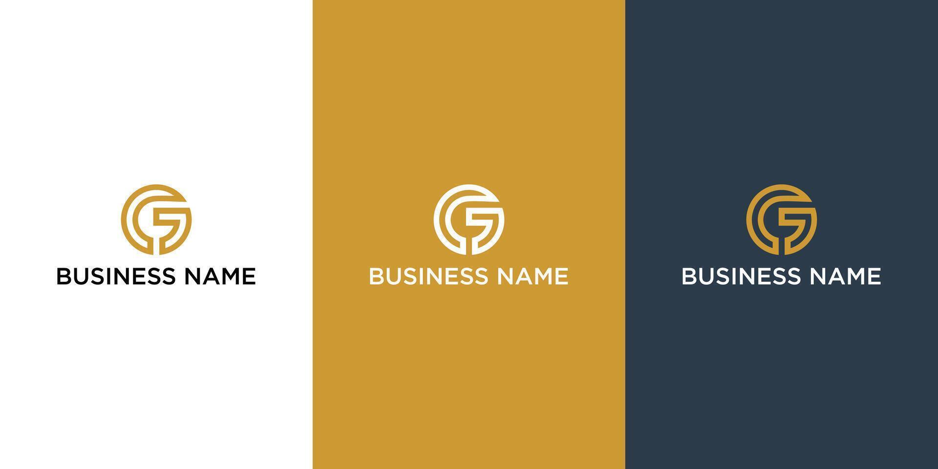 tecken de brev g och j branding identitet företags- vektor logotyp design