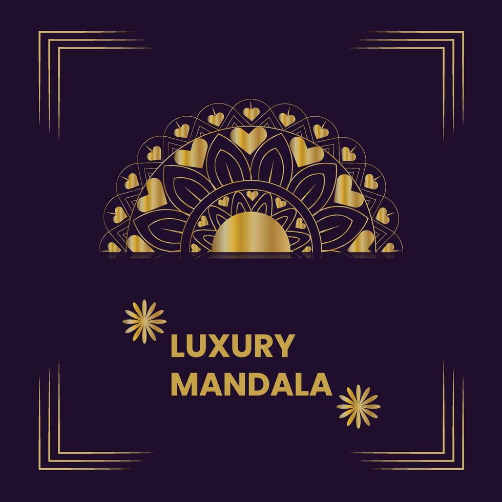 Luxus-Mandala-Design vektor