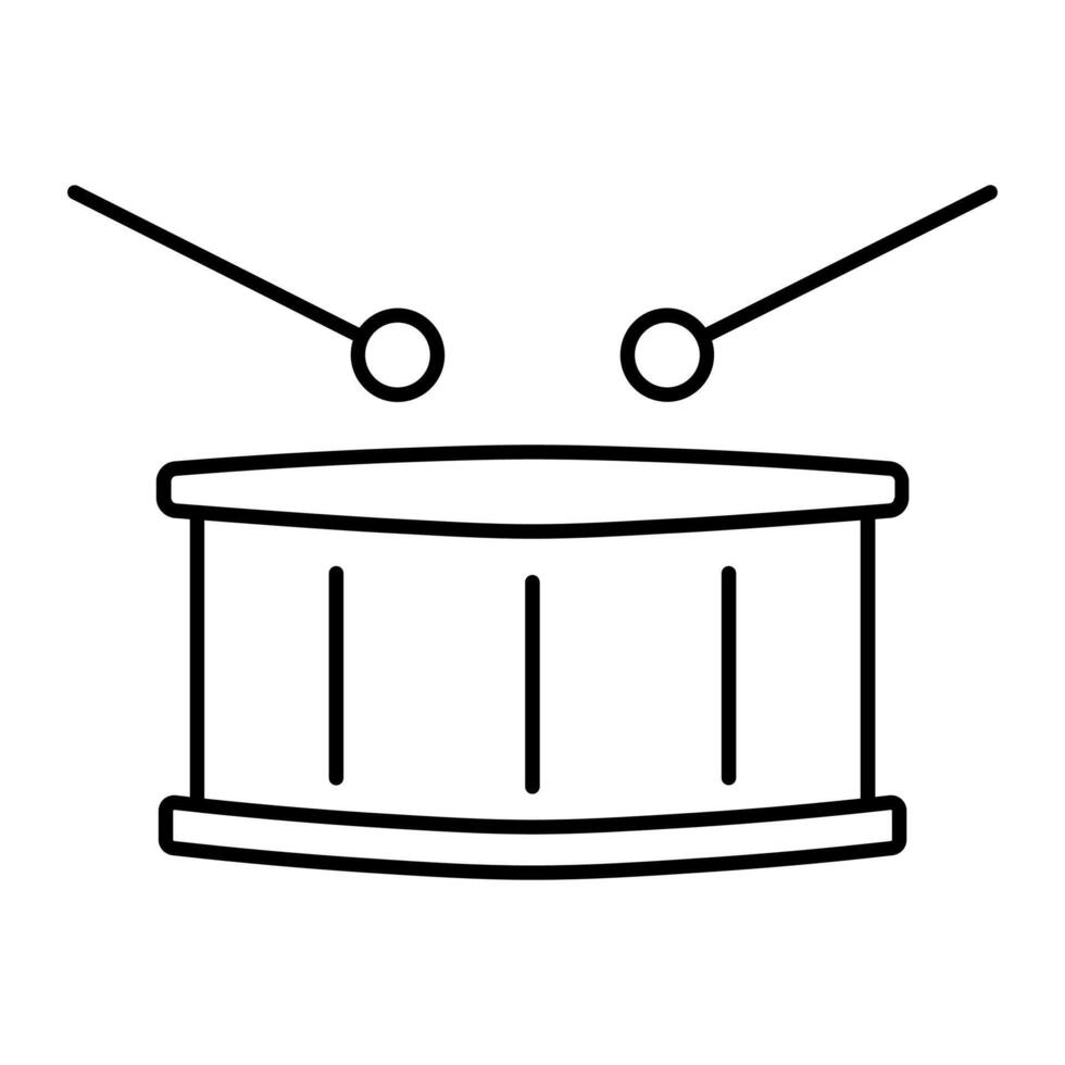 schwarz Vektor Trommel Symbol isoliert auf Weiß Hintergrund