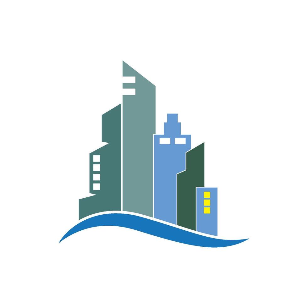 Skyline-Logo der Stadt vektor