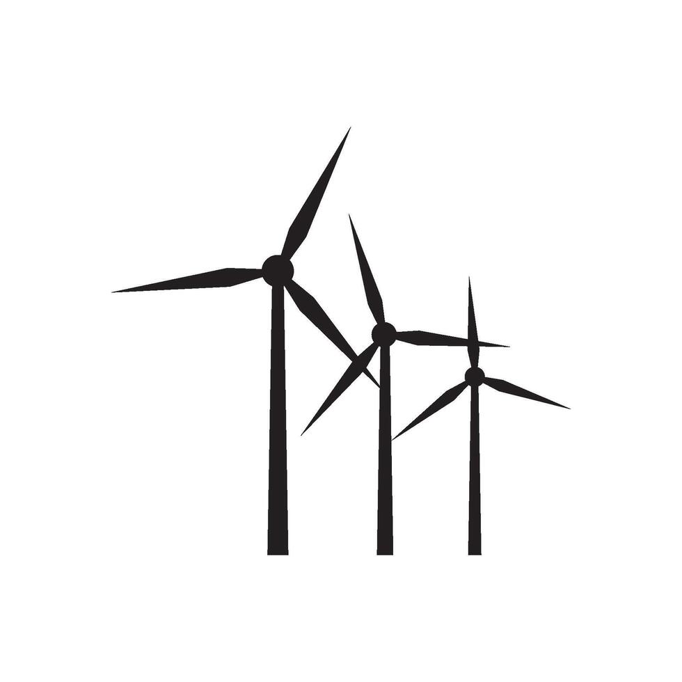 Windmühlen-Logo-Vektor vektor