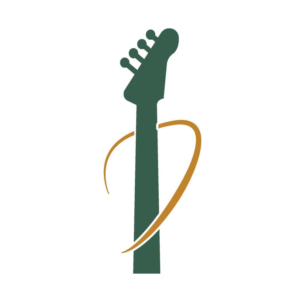 gitarr logotyp vektor