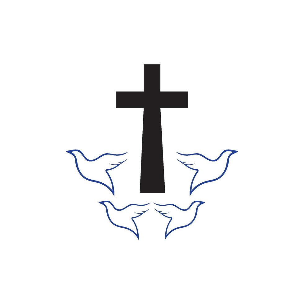 Logo-Vektor der Kirche vektor