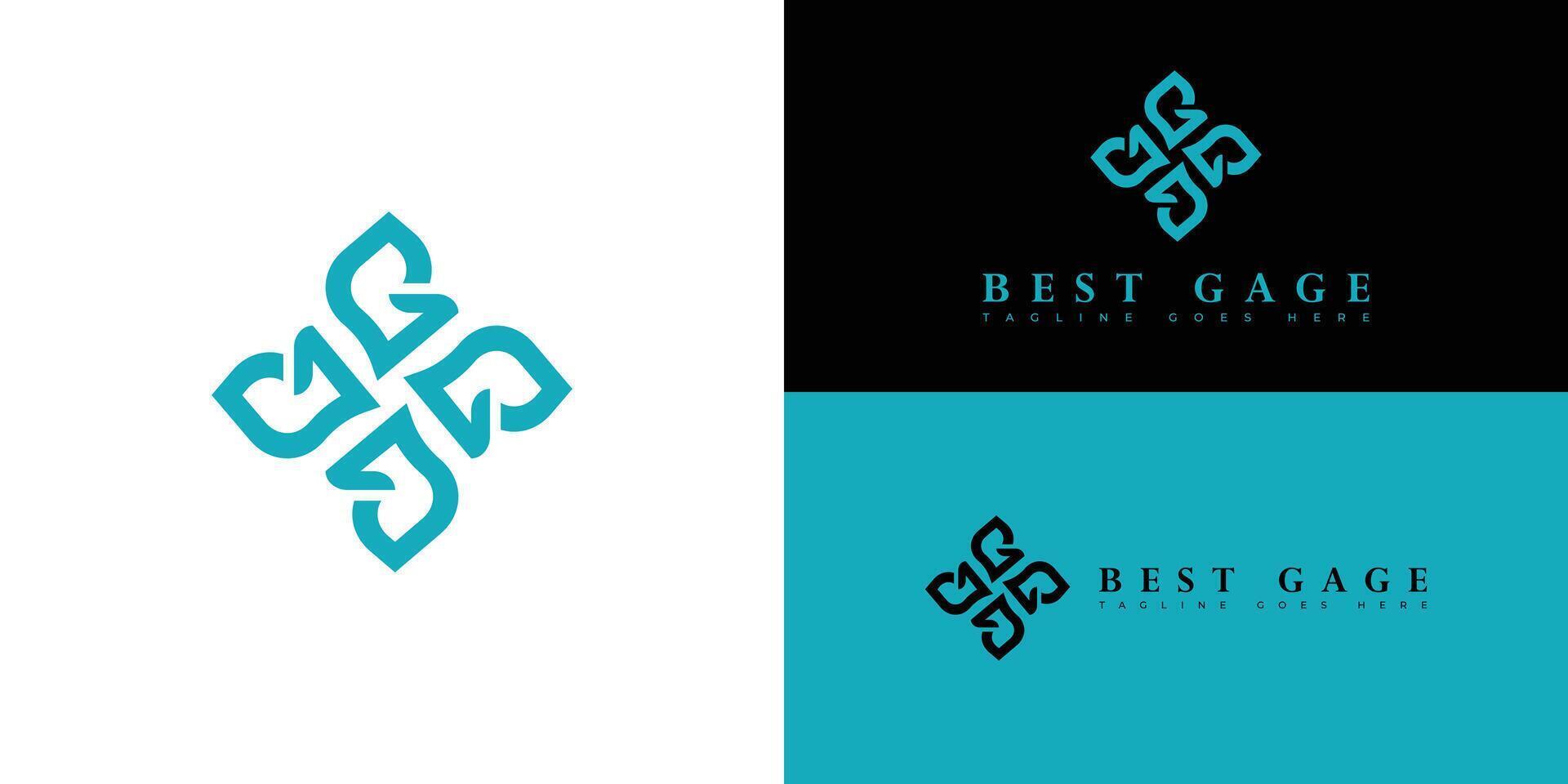 abstrakt Initiale Brief bg oder gb Logo im Blau cyan Farbe isoliert auf mehrere Hintergrund Farben. das Logo ist geeignet zum echt Nachlass und Eigentum Verwaltung Geschäft Unternehmen Logo Design Inspiration vektor