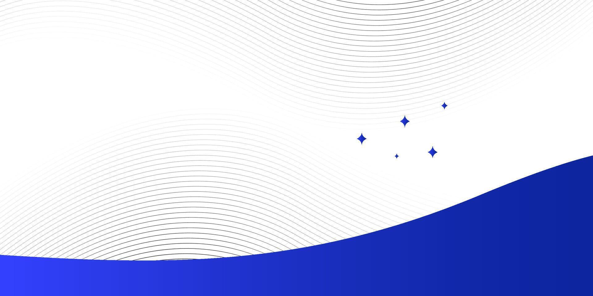 blå abstrakt bakgrund med Vinka. rör på sig rader design element. vektor