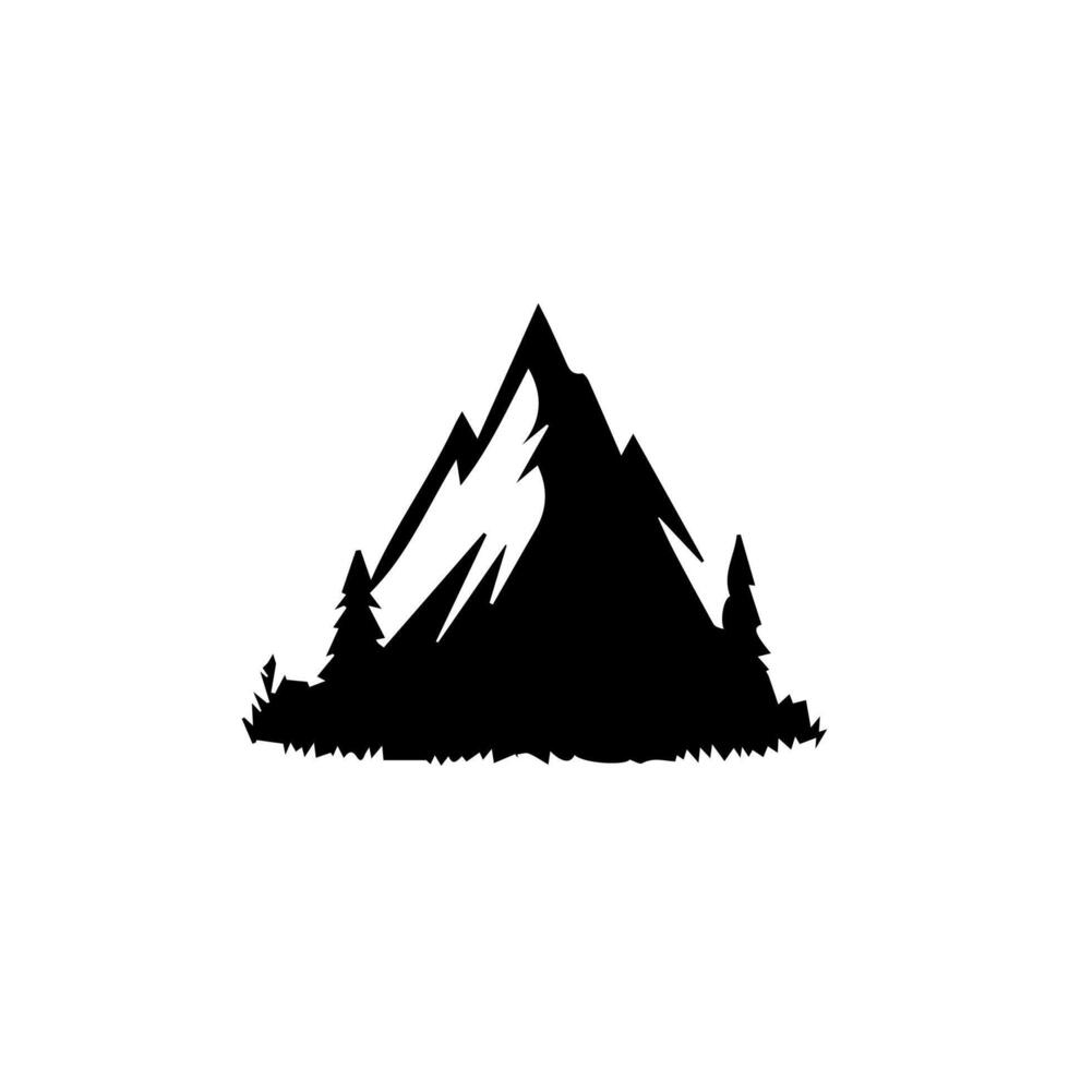 montain översikt bilder. vektor illustration och logotyp