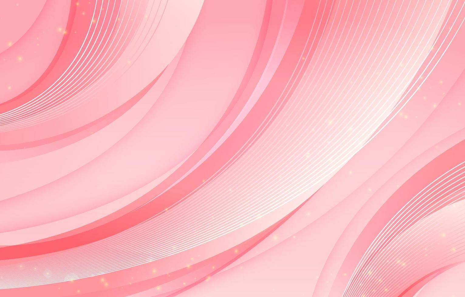 rosa Wellenlinie Glühen Hintergrund mit Farbverlauf vektor