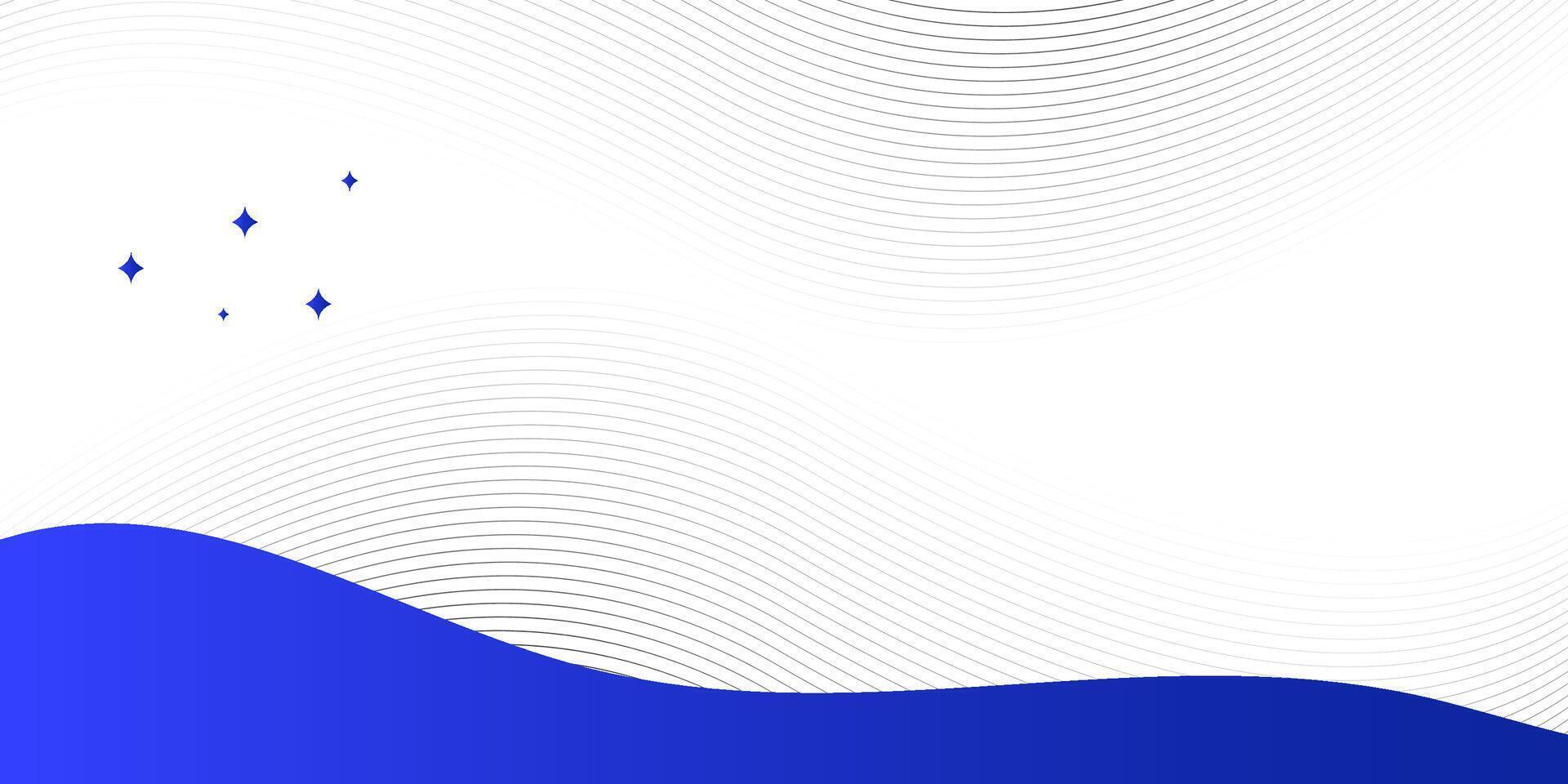 Blau abstrakt Hintergrund mit Welle. ziehen um Linien Design Element. vektor