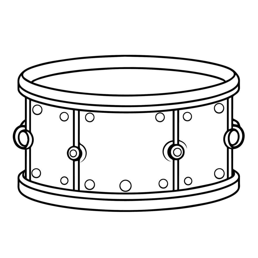 elegant trumma översikt ikon i vektor formatera för med musiktema mönster.