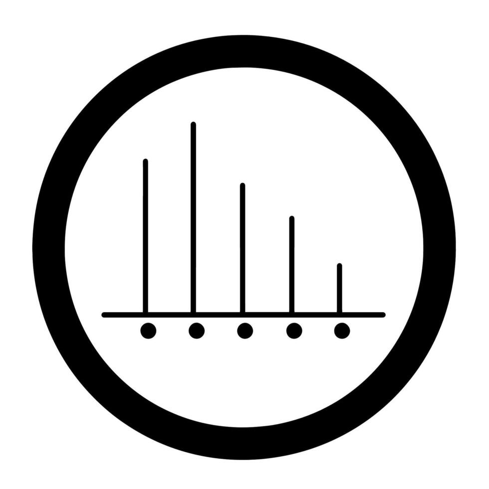 glatt Graph Gliederung Symbol im Vektor Format zum datenbezogen Entwürfe.