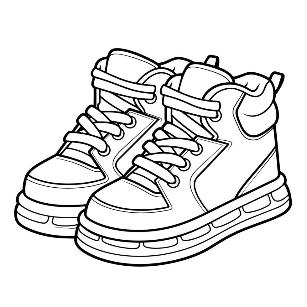 elegant skor översikt ikon i vektor formatera för Skodon mönster.