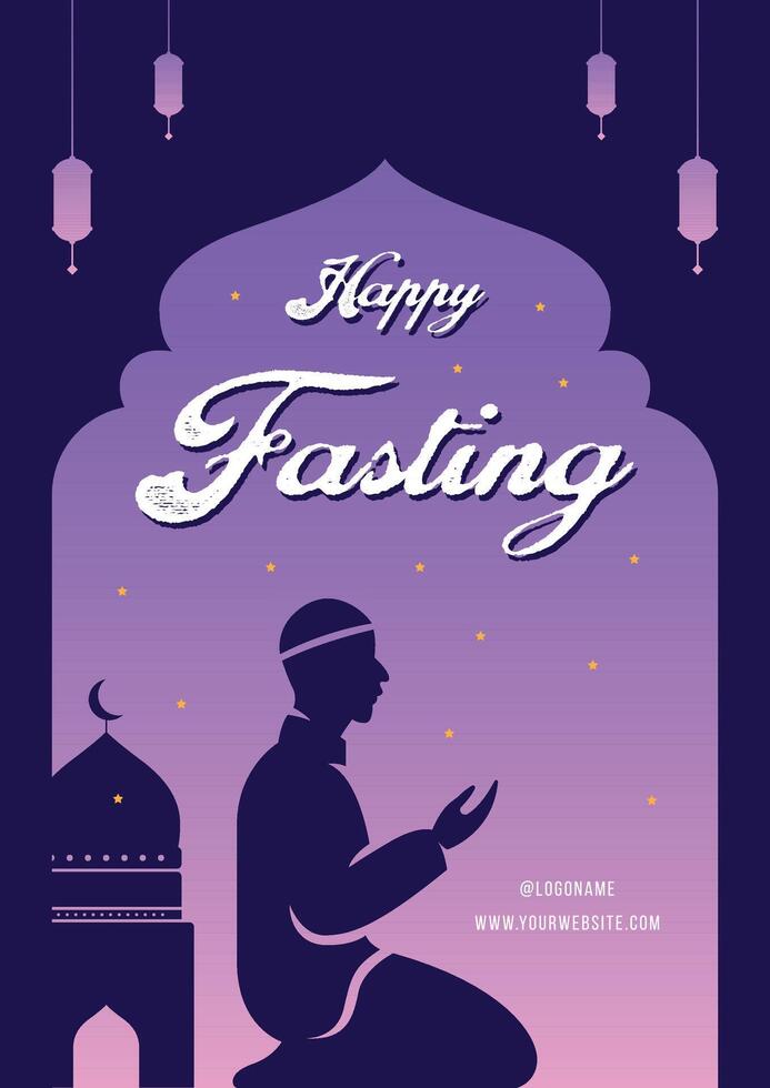 eben Ramadan oder Ramadhan Poster Design Sammlung mit islamisch Ornamente vektor