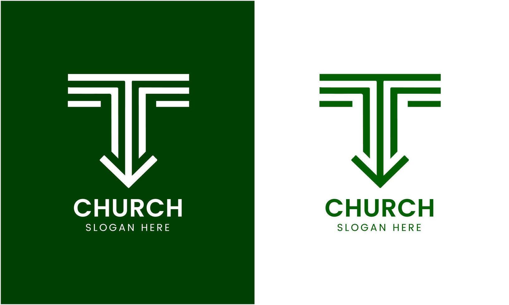 ai generiert Kirche Logo Design Symbol vektor