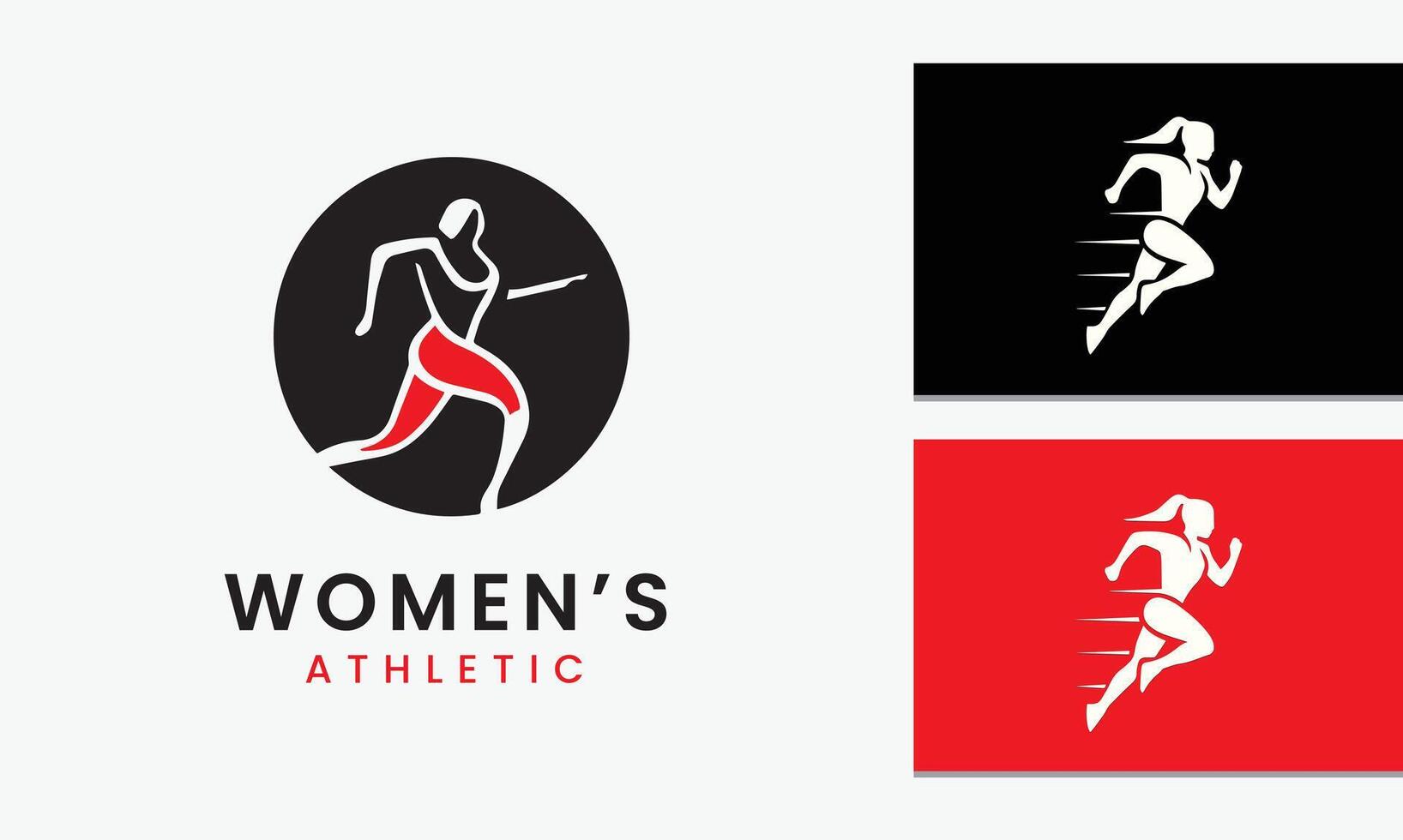 ai generiert Frau sportlich Logo Vektor Symbol Design