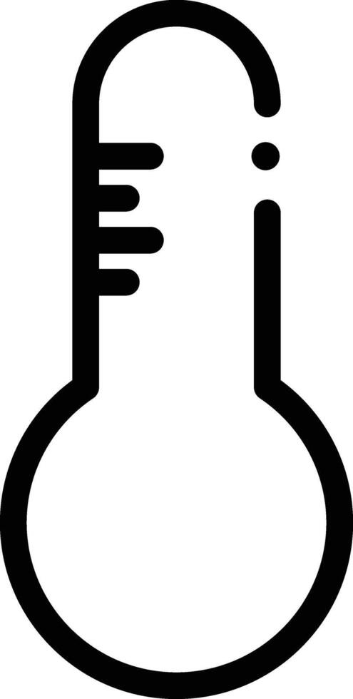 en termometer ikon på en vit bakgrund vektor