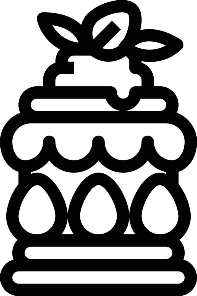 Kuchen Symbol Vektor Illustration