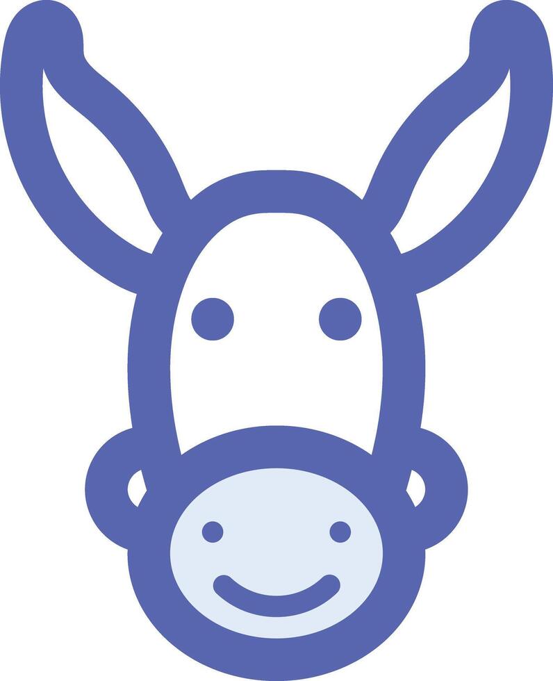 ein Esel Kopf Symbol auf ein Weiß Hintergrund vektor